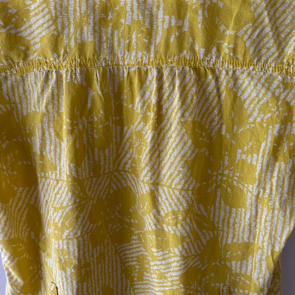 Forever Yellow Floral Cap Sleeve Blouse - Picture 6 of 6